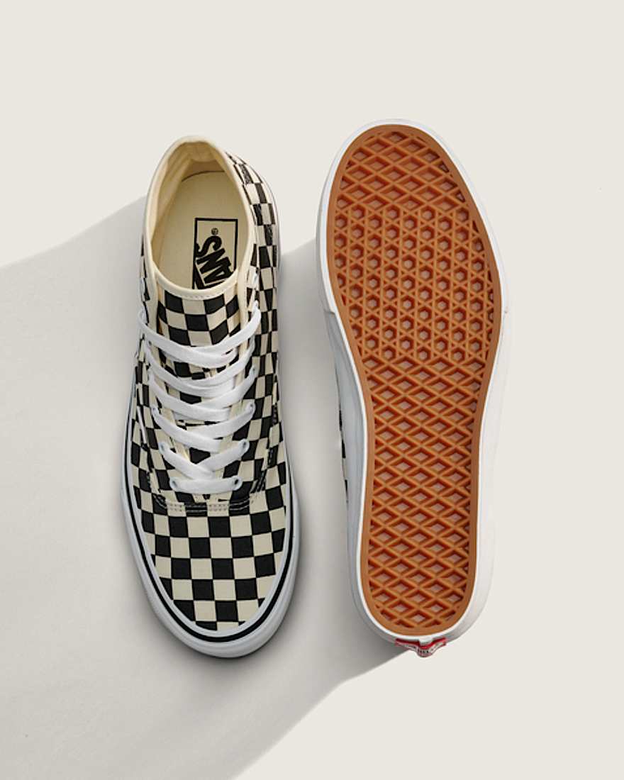 Authentic Hi 20 Checkerboard Schuhe VANS Schwarz ALT3