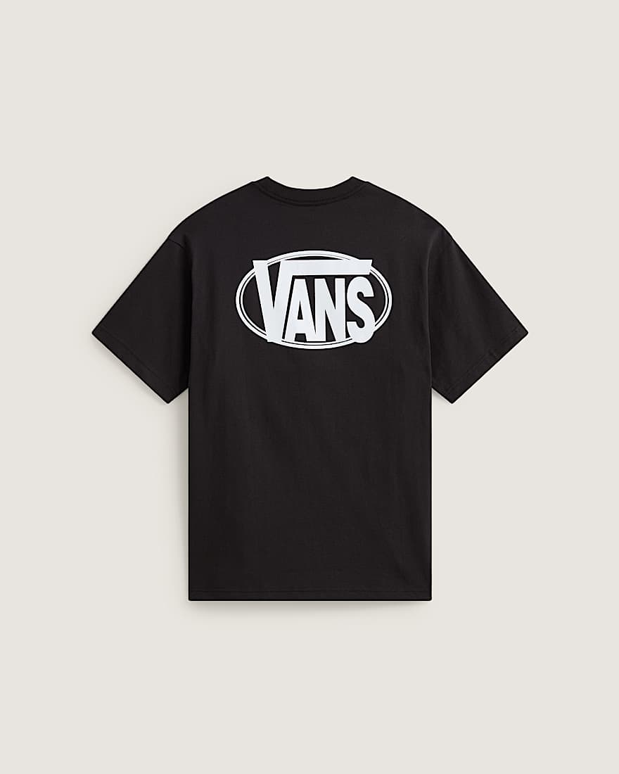 Oval Logo Loose SS Tee Black VANS Schwarz ALT1