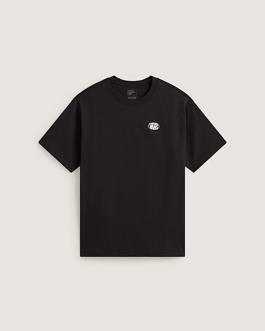 Oval Logo Loose SS Tee Black VANS Schwarz HERO