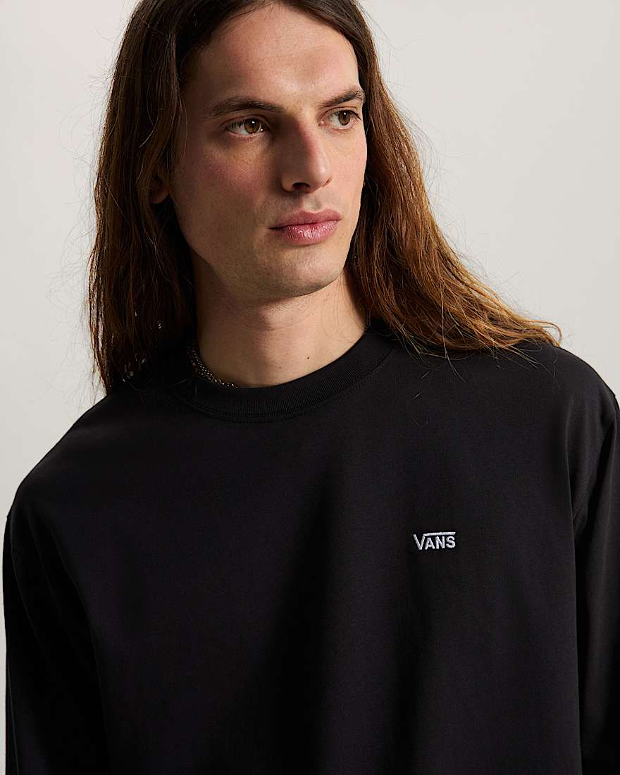 Lockeres LangarmTShirt mit Logo auf der linken Brust II VANS Schwarz ALT6