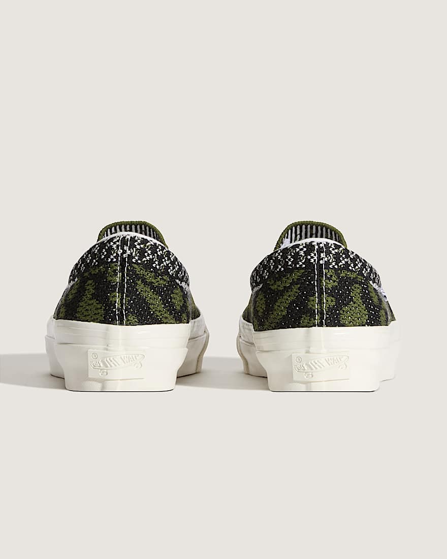 Premium Classic SlipOn Schuhe VANS SchwarzGrn ALT3