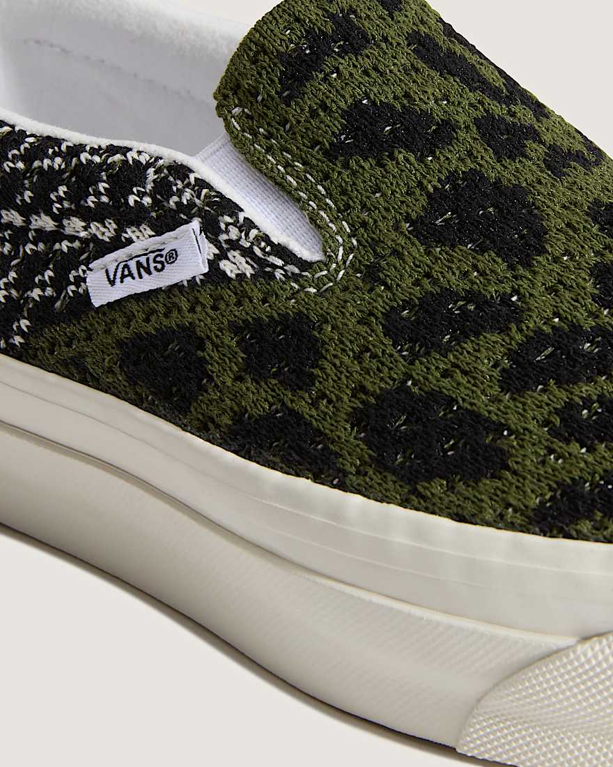 Premium Classic SlipOn Schuhe VANS SchwarzGrn ALT6