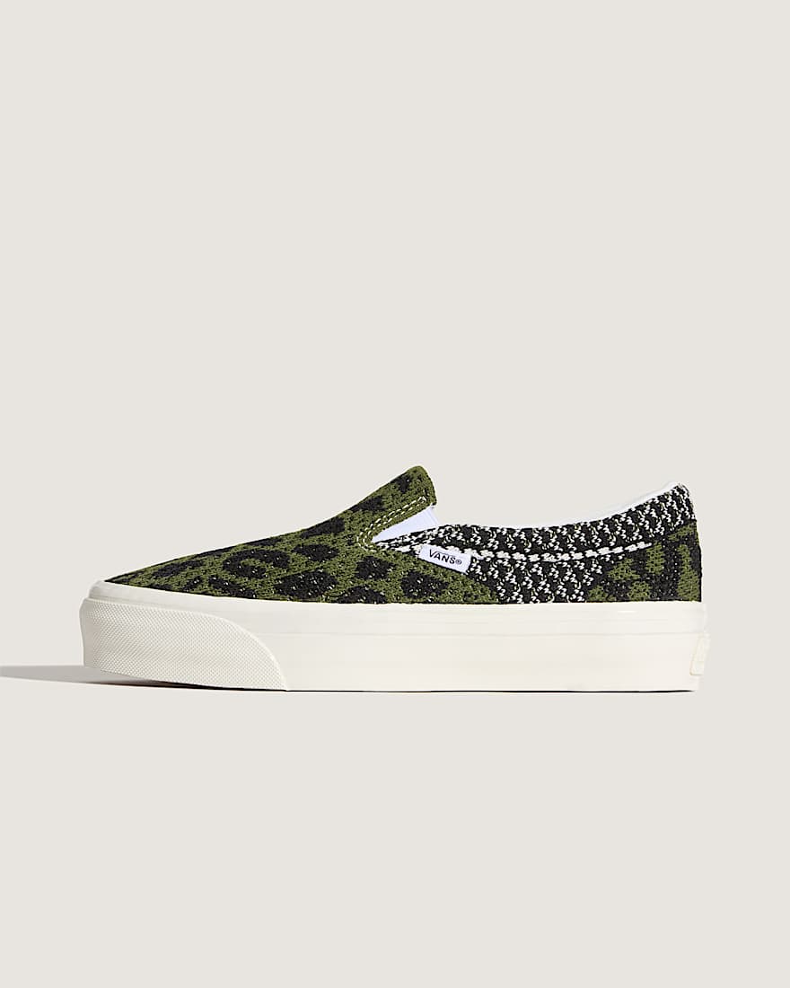 Premium Classic SlipOn Schuhe VANS SchwarzGrn HERO