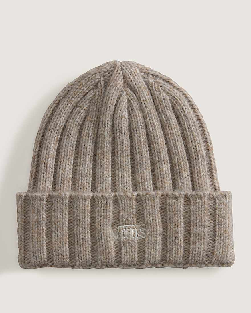 Covey Tall Cuff Beanie Almond Crisp VANS Beige HERO