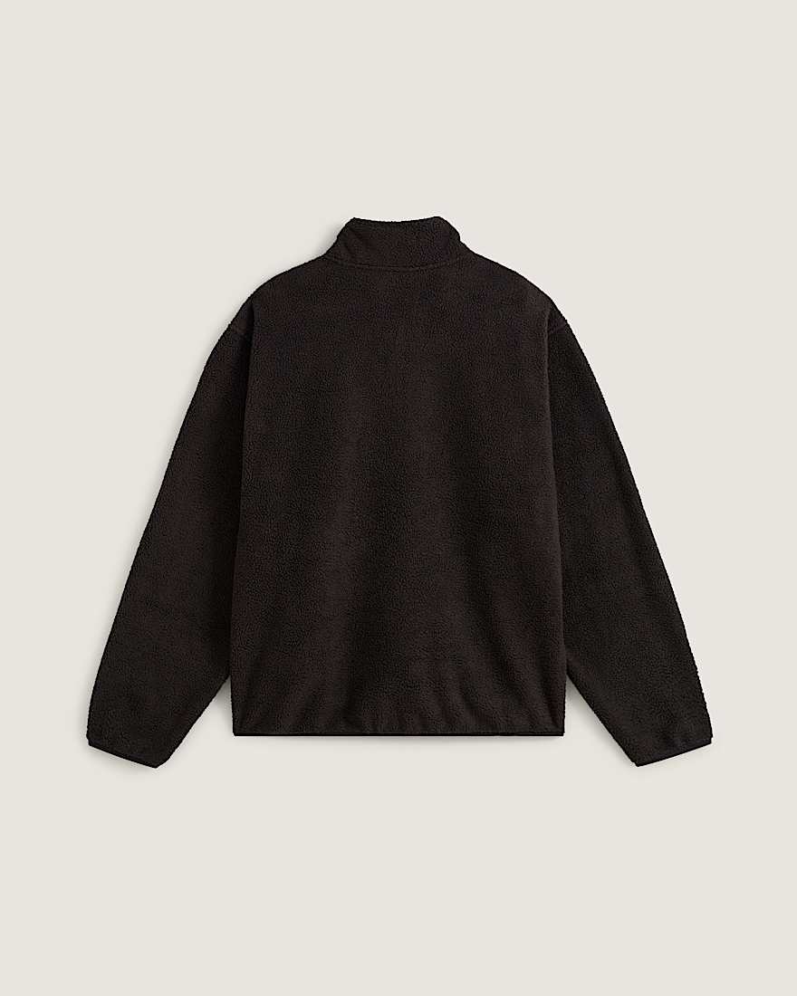 Sweatshirt aus hochflorigem Polarfleece mit halblangem Reiverschluss VANS Schwarz ALT1