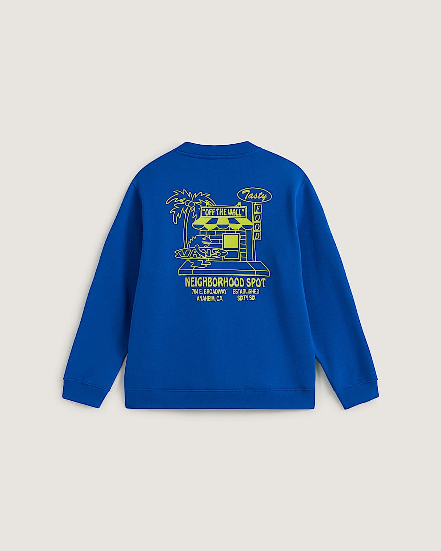 Kids Food Spot Crew Pullover VANS Blau ALT1