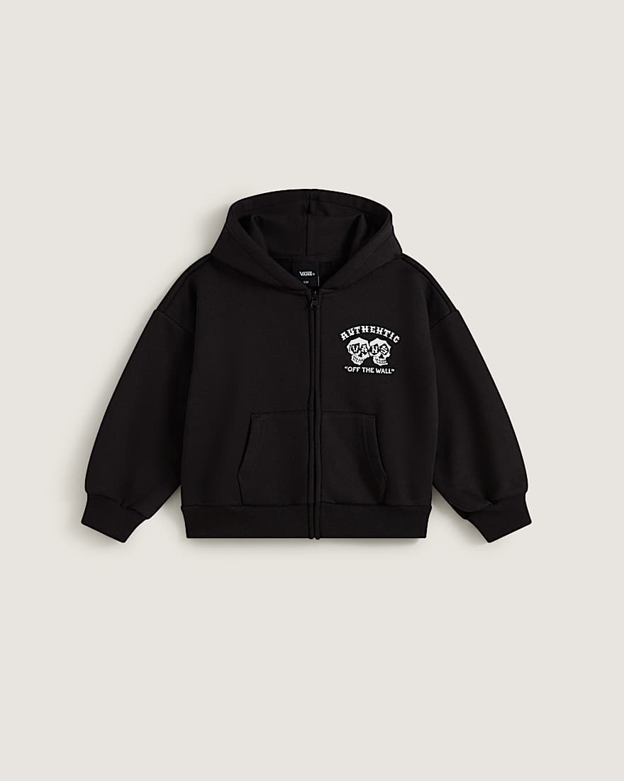 Twin Skulls Hoodie mit Reiverschluss 28 Jahre VANS Schwarz HERO