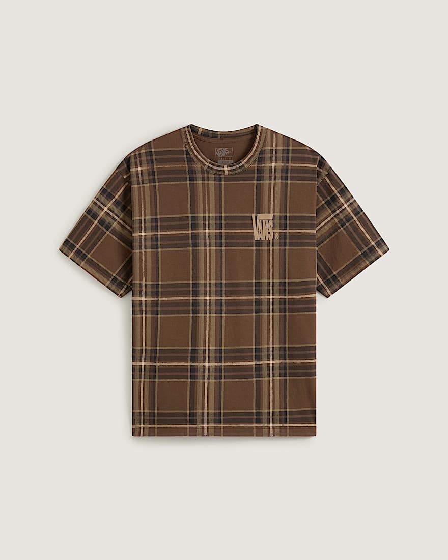 TShirt mit KaroPrint VANS Braun HERO