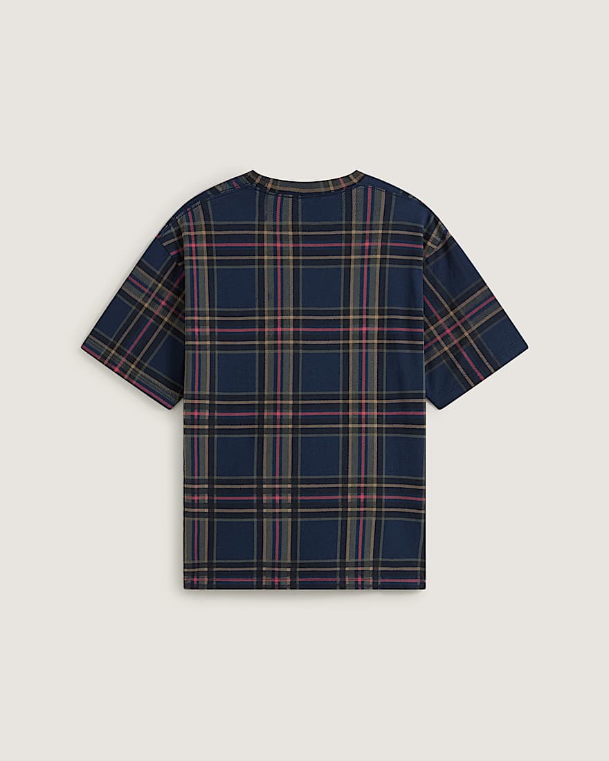 TShirt mit KaroPrint VANS Blau ALT1