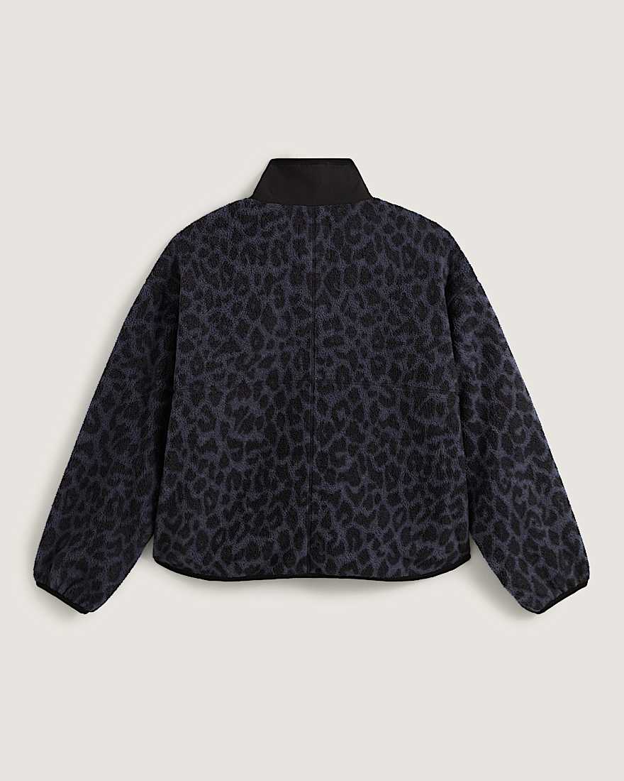 Jacke mit Print aus hochflorigem Fleece VANS Blau ALT1