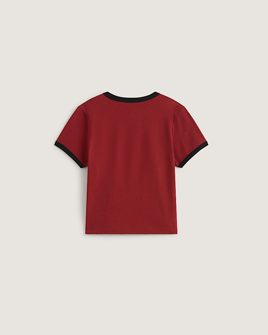 Places I Wish To Go Ringer SS Tee Poppy Ember VANS Rot ALT1