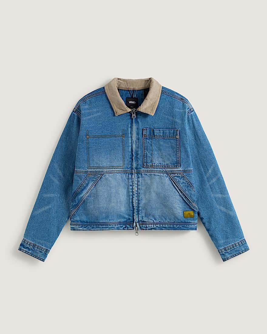 Nicola Cropped Chore Jeansjacke VANS Blau HERO