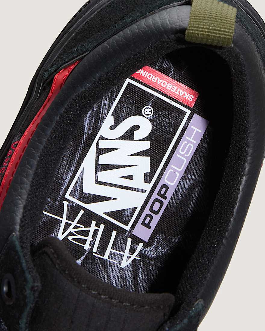 Skate Old Skool Wafflecup Schuhe von Atiba VANS SchwarzGrn ALT4