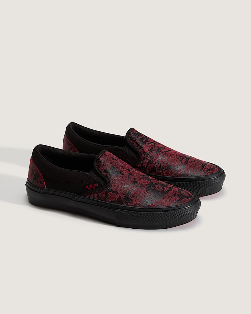 Skate SlipOn Schuhe VANS Rot ALT1