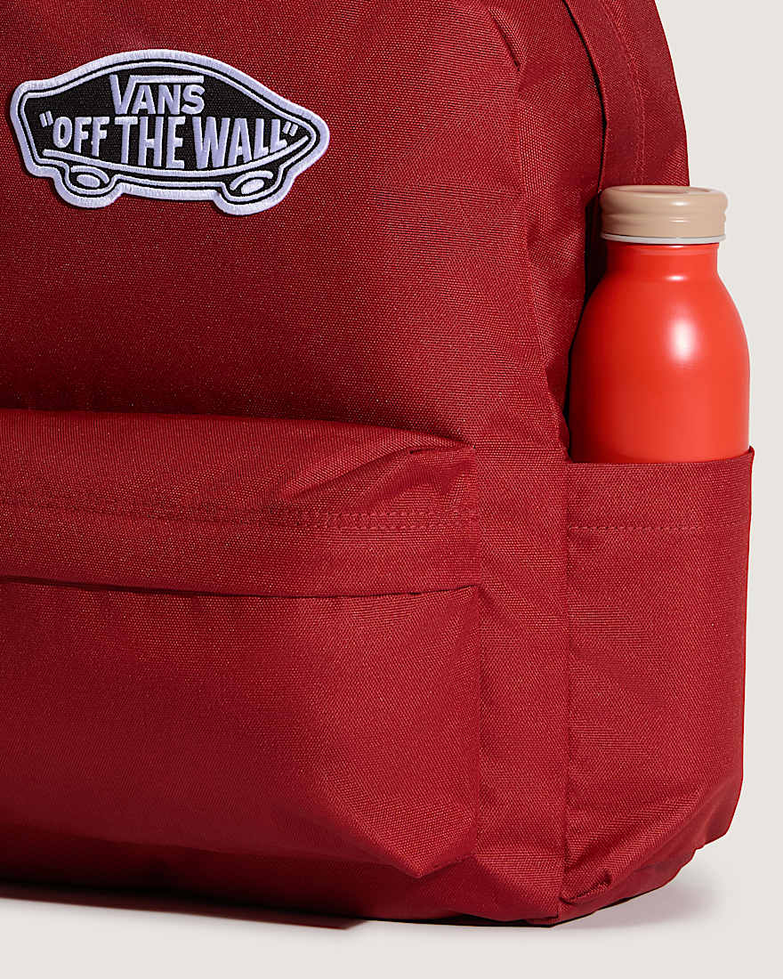 Old Skool Checkerboard Rucksack VANS Rot ALT3