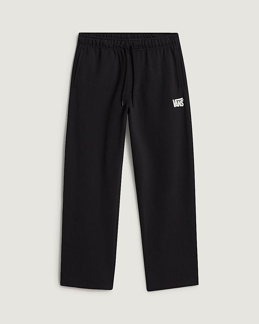 Stretch Logo Straight Leg Fleecehose VANS Schwarz HERO