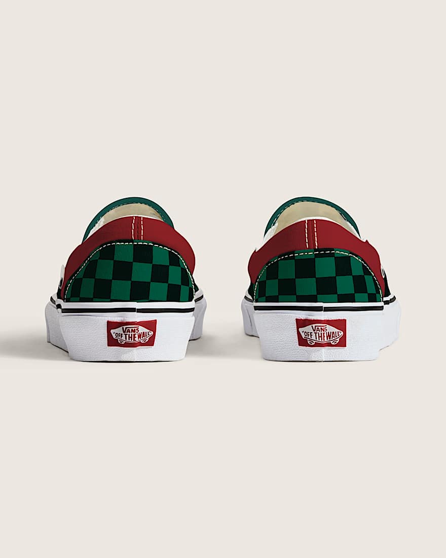 Classic SlipOn Schuhe VANS GrnRot ALT3