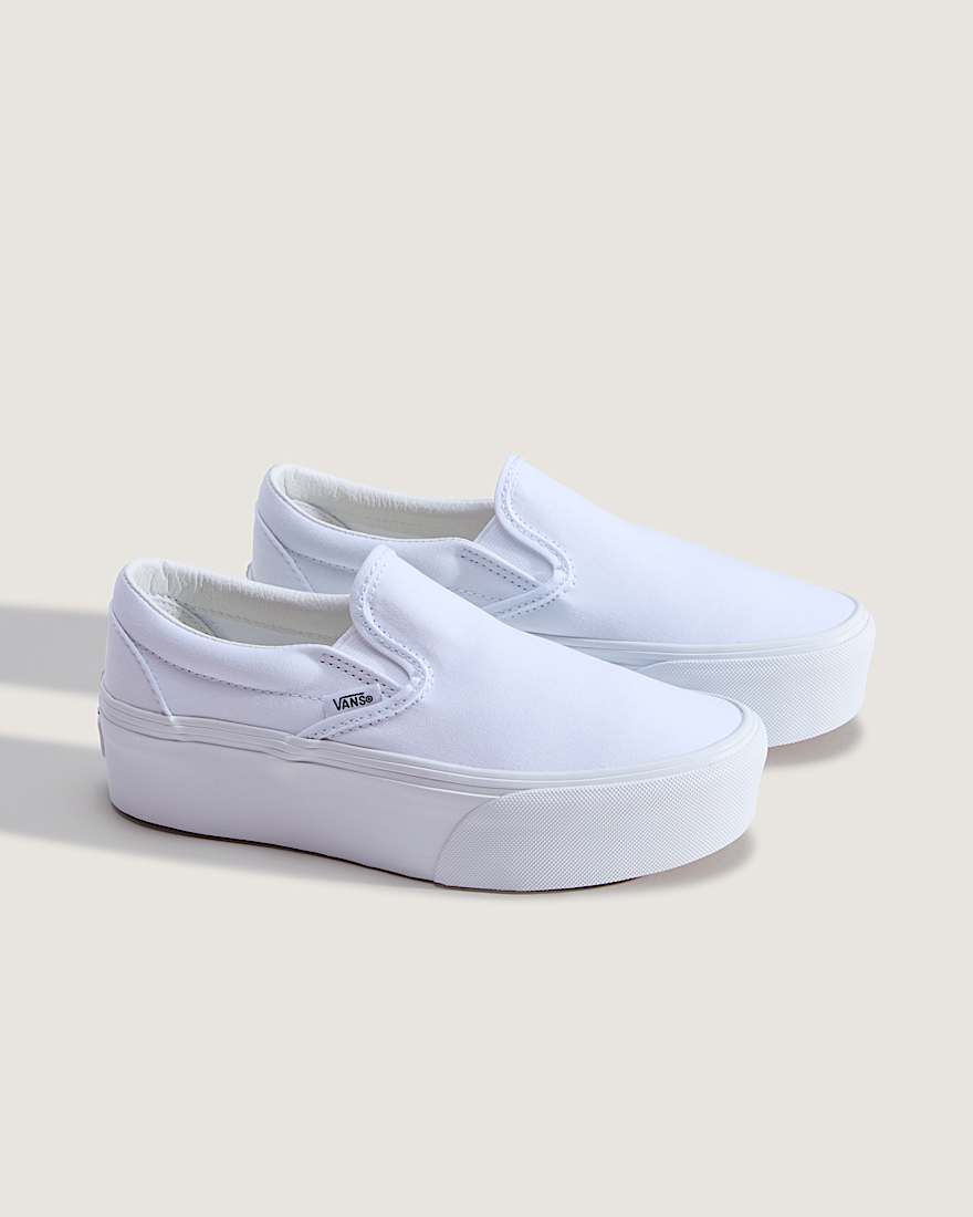 Classic SlipOn Plateauschuhe VANS Wei alt1