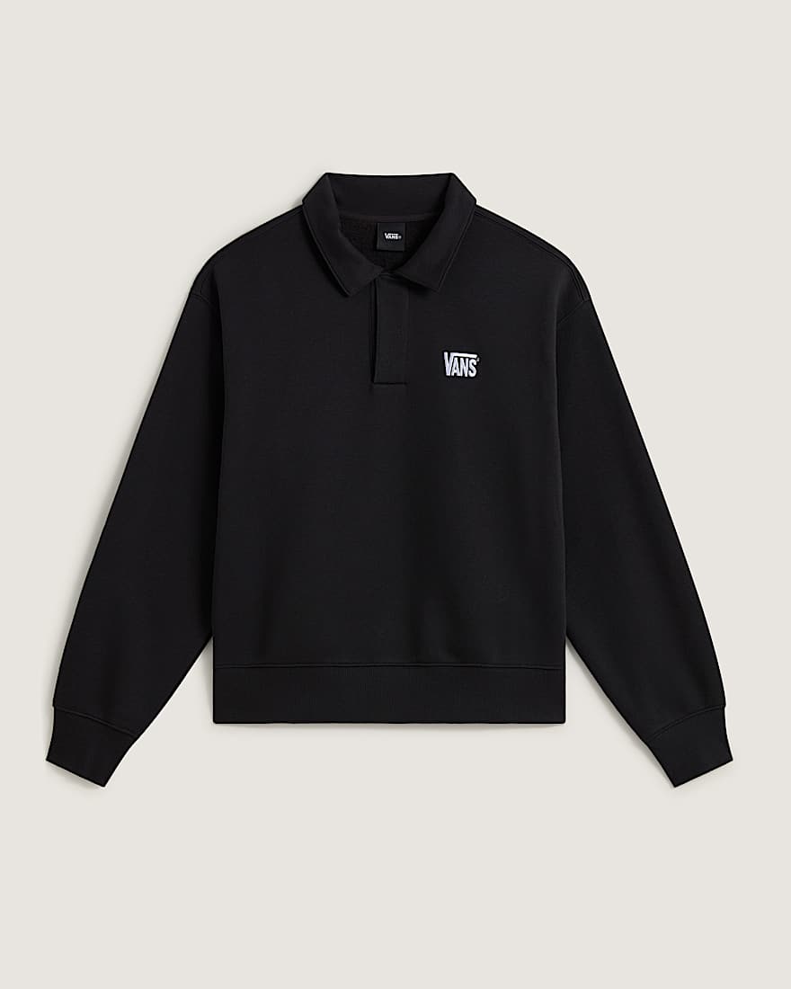 Polo FleecePullover VANS Schwarz HERO