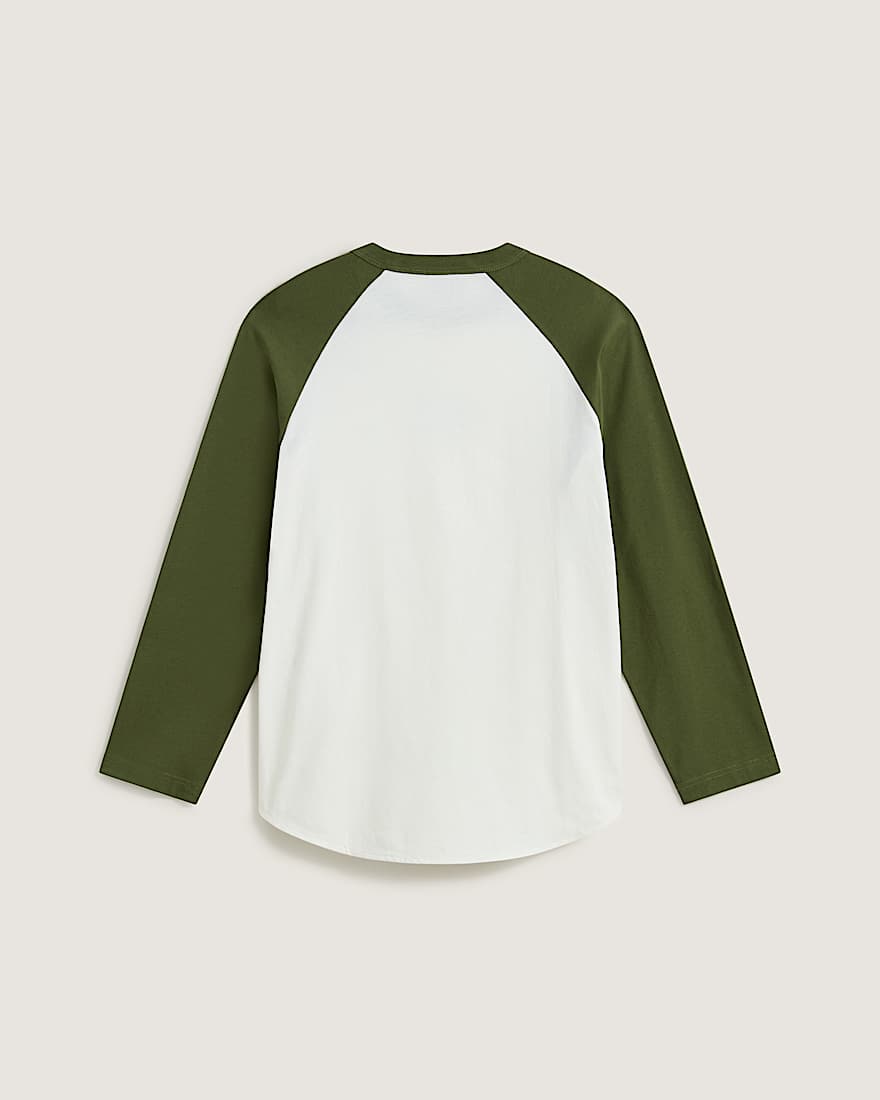 Core Raglan LangarmTShirt VANS Grn ALT1