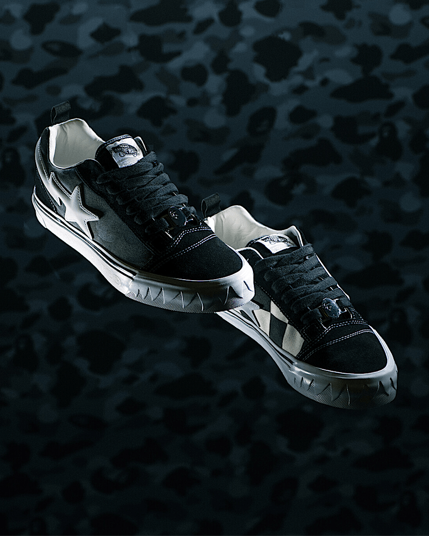 Vans x BAPE Knu Skool VANS Schwarz ALT1