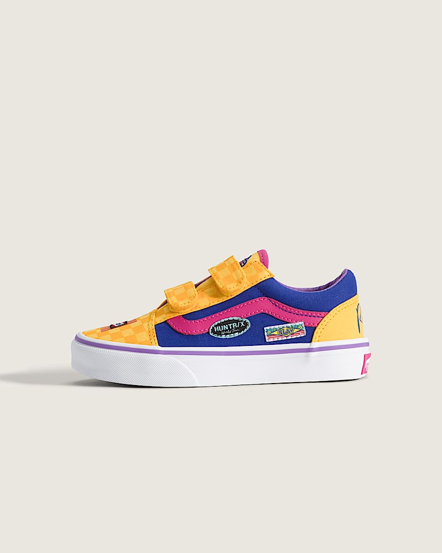 KPop Demon Hunters x Vans Kleine Kinder Old Skool V Schuhe 48 Jahre VANS Gelb HERO