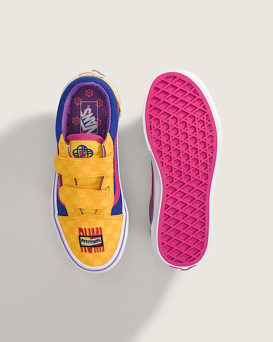 KPop Demon Hunters x Vans Kleine Kinder Old Skool V Schuhe 48 Jahre VANS Gelb ALT2