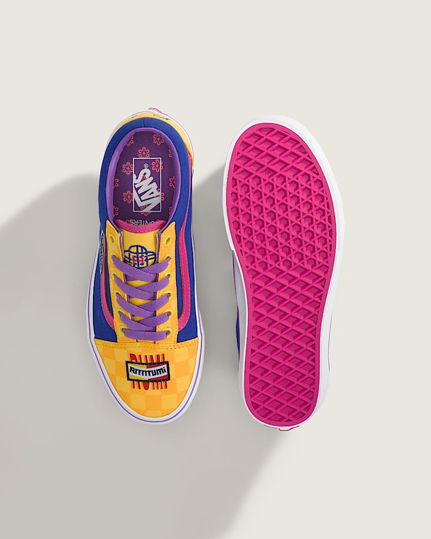 KPop Demon Hunters x Vans Grere Kinder Old Skool Schuhe 814 Jahre VANS Gelb ALT2