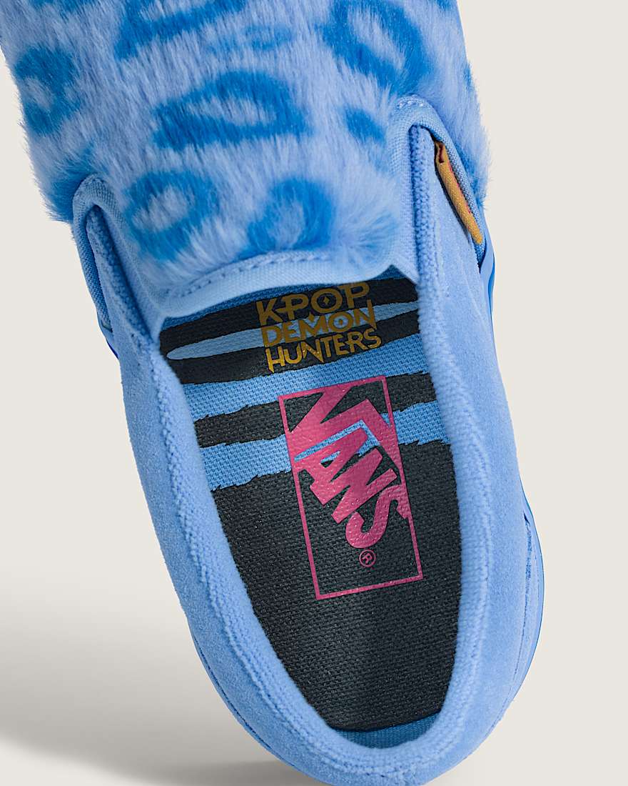 KPop Demon Hunters X Vans Jugendliche Classic SlipOn Schuhe 814 Jahre VANS Blau ALT6