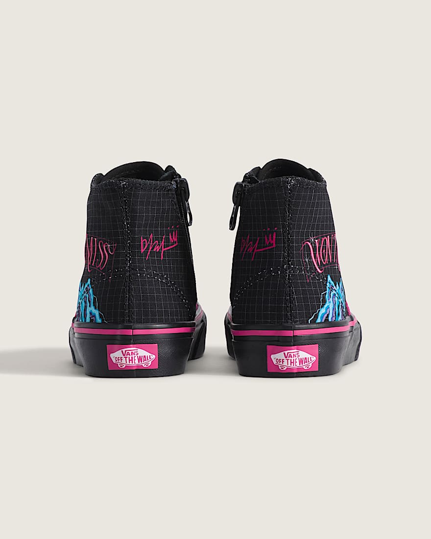 KPop Demon Hunters x Vans Kleine Kinder Authentic Hi 20 Zip Schuhe 48 Jahre VANS Schwarz ALT3