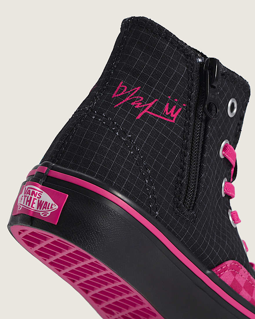 KPop Demon Hunters x Vans Kleine Kinder Authentic Hi 20 Zip Schuhe 48 Jahre VANS Schwarz ALT6
