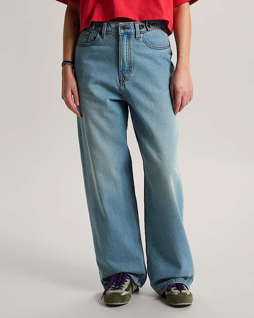 Cinched Check5 BaggyHose VANS Blau ALT3