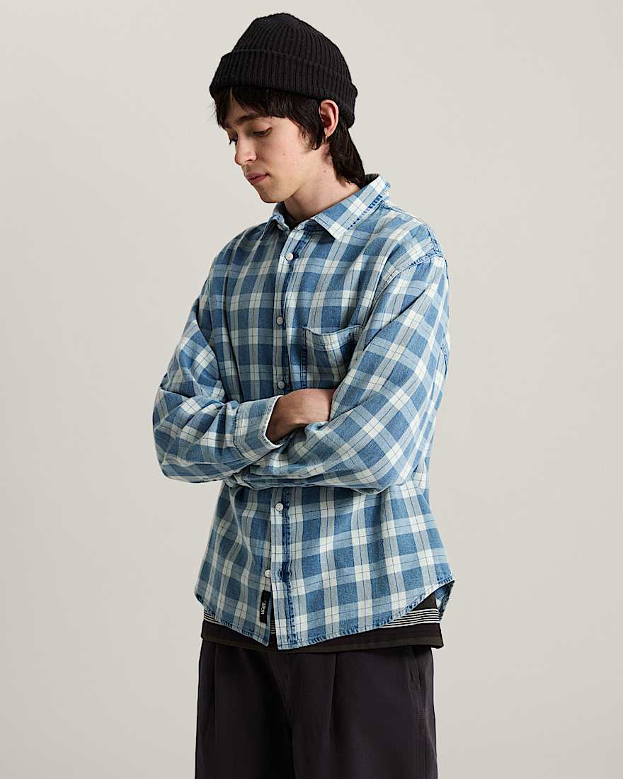 Lawson Solid Oxford Langarmhemd VANS Blau ALT2