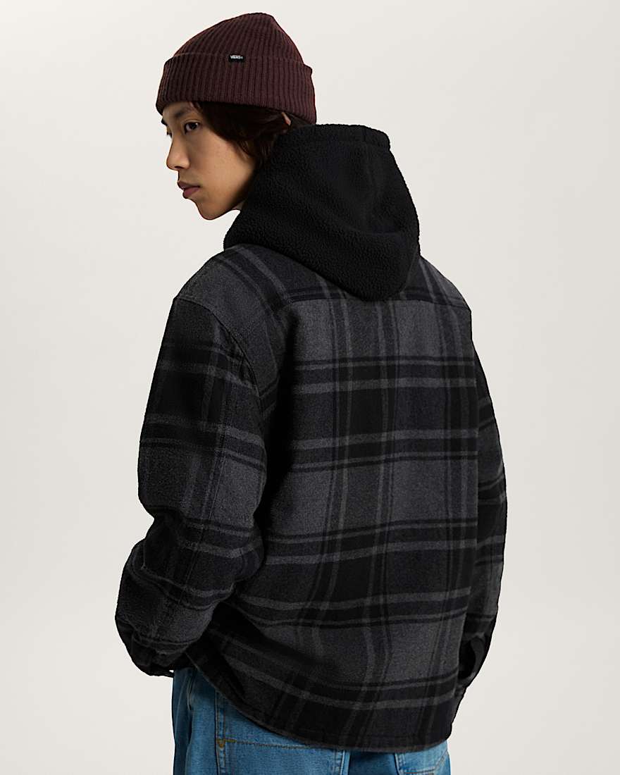 Piedmont Hooded Plaid Hemdjacke VANS Schwarz ALT3