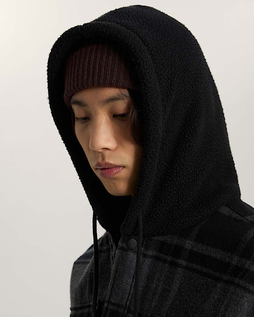 Piedmont Hooded Plaid Hemdjacke VANS Schwarz ALT6