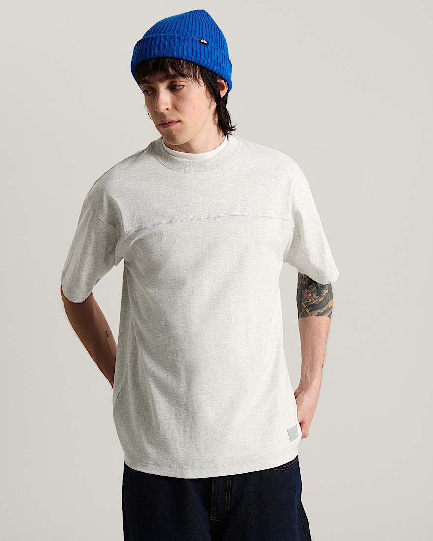 Contrast Stitch Loose Fit SS Tee ASH HEATHER VANS Grau ALT2