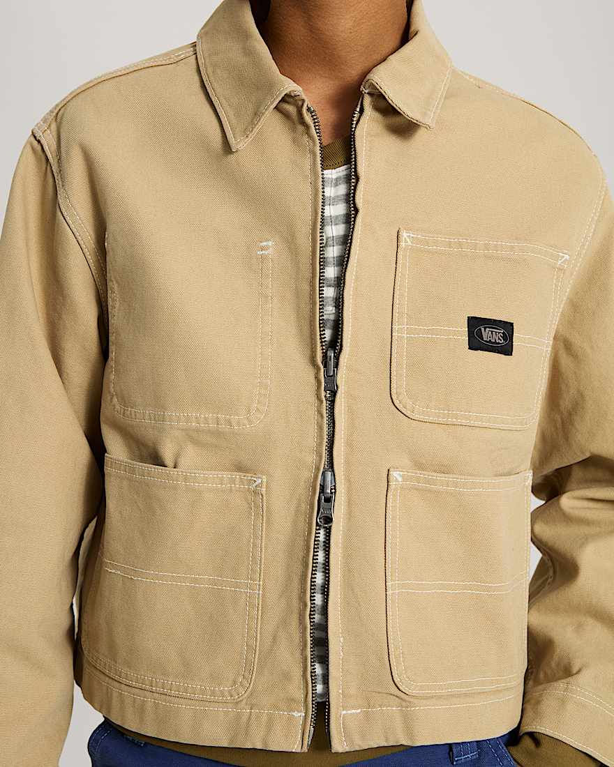 Emily Boxy Work Wear Jacke VANS Beige ALT6