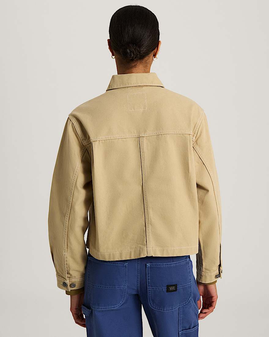 Emily Boxy Work Wear Jacke VANS Beige ALT3