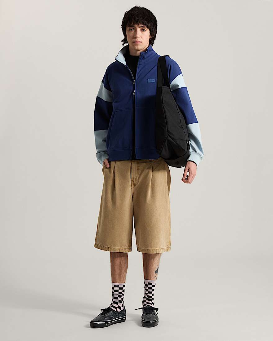 Retro Sport Mock Neck Full Zip VANS Blau ALT5