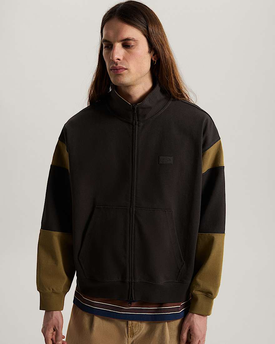 Retro Sport Mock Neck Full Zip VANS Schwarz ALT2