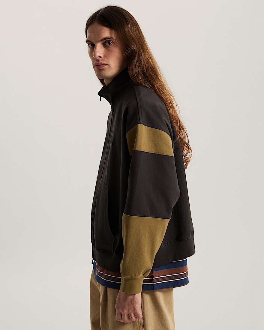 Retro Sport Mock Neck Full Zip VANS Schwarz ALT4