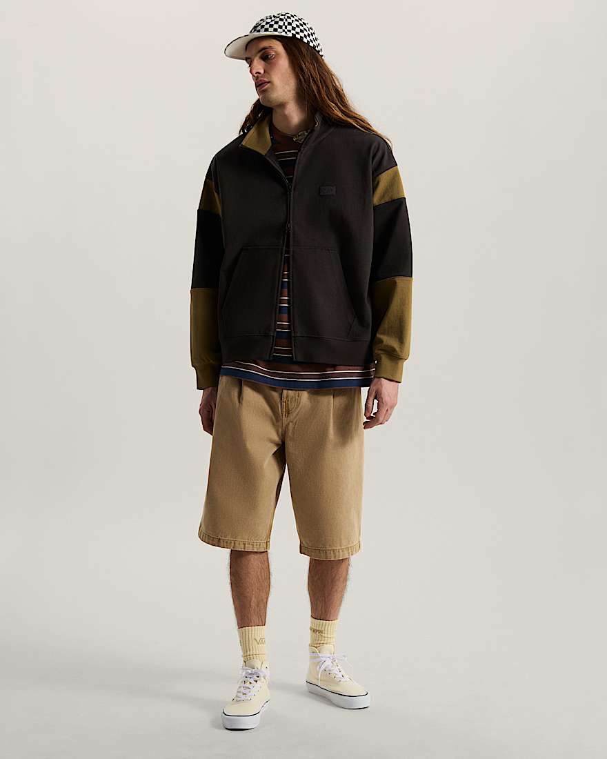 Retro Sport Mock Neck Full Zip VANS Schwarz ALT5