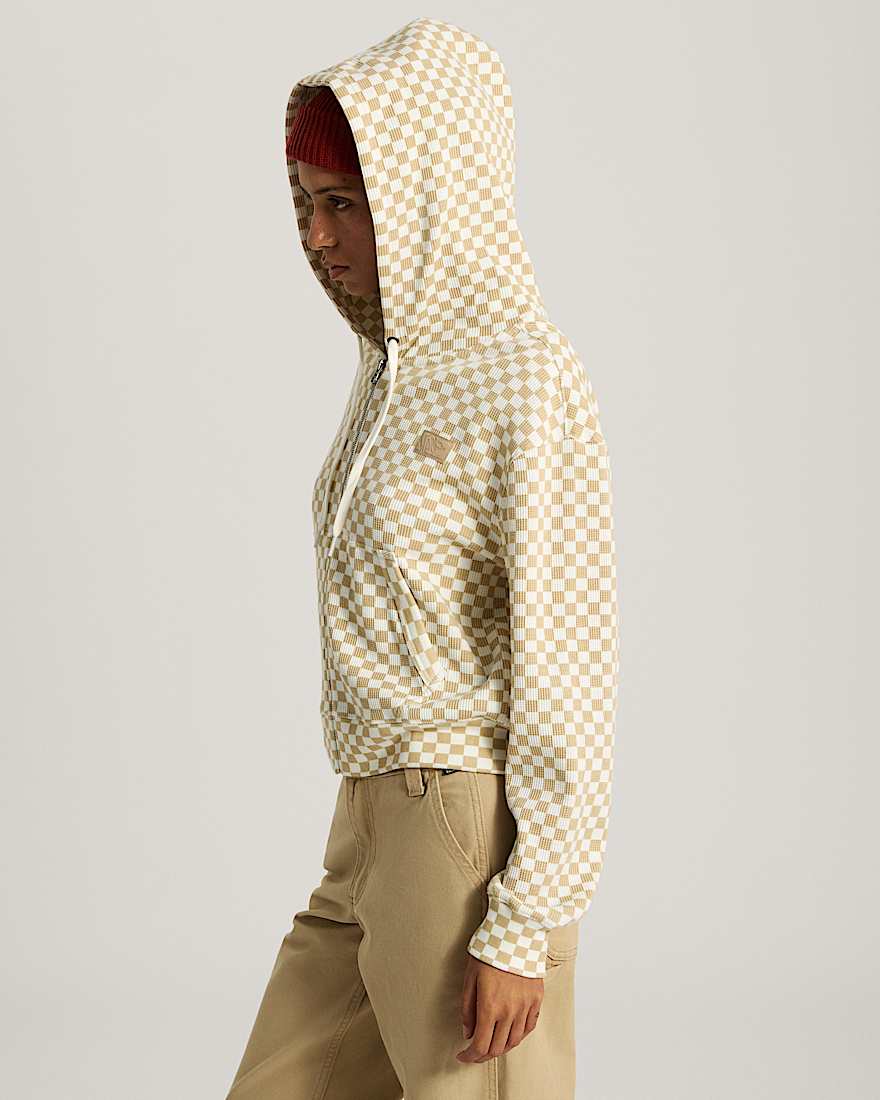 Pierce Shrunken Hoodie mit Reiverschluss VANS Wei ALT4