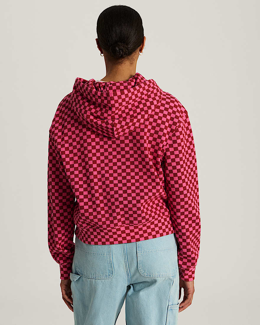 Pierce Shrunken Hoodie mit Reiverschluss VANS Rosa ALT3