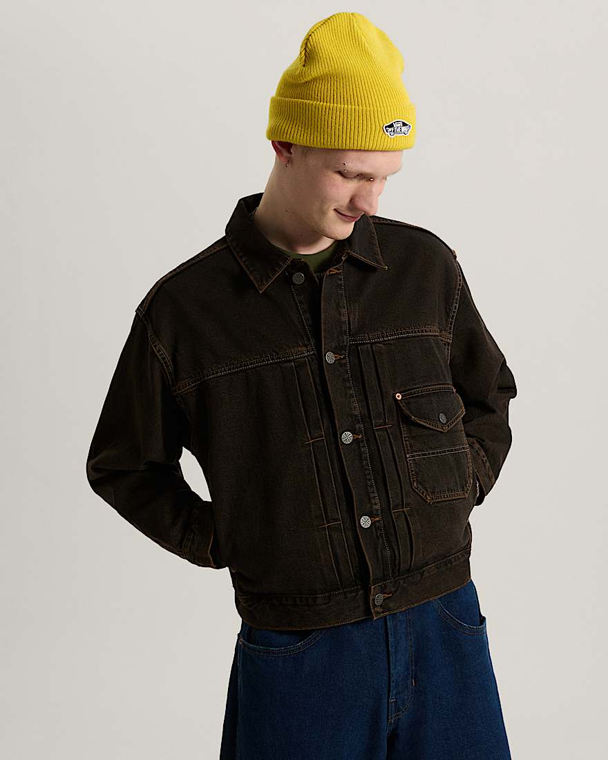 Check5 Denim Truckerjacke VANS Braun ALT2