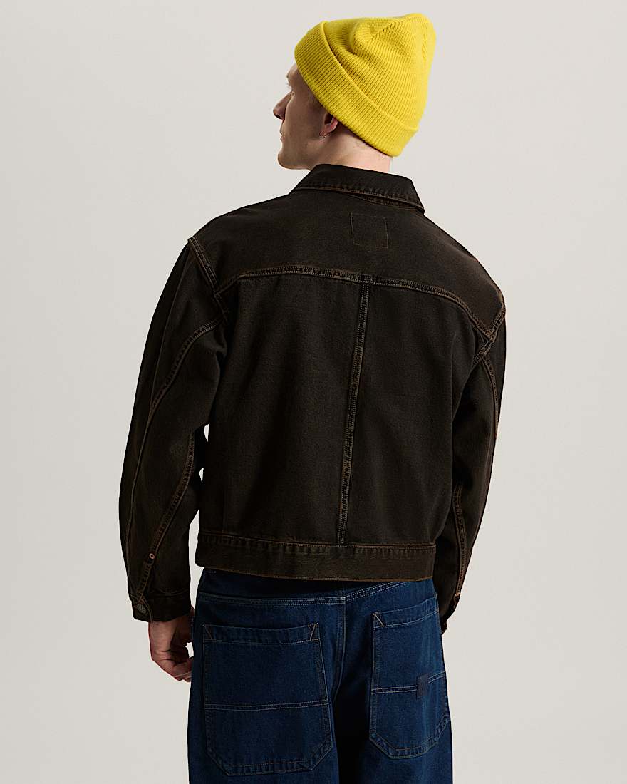 Check5 Denim Truckerjacke VANS Braun ALT3