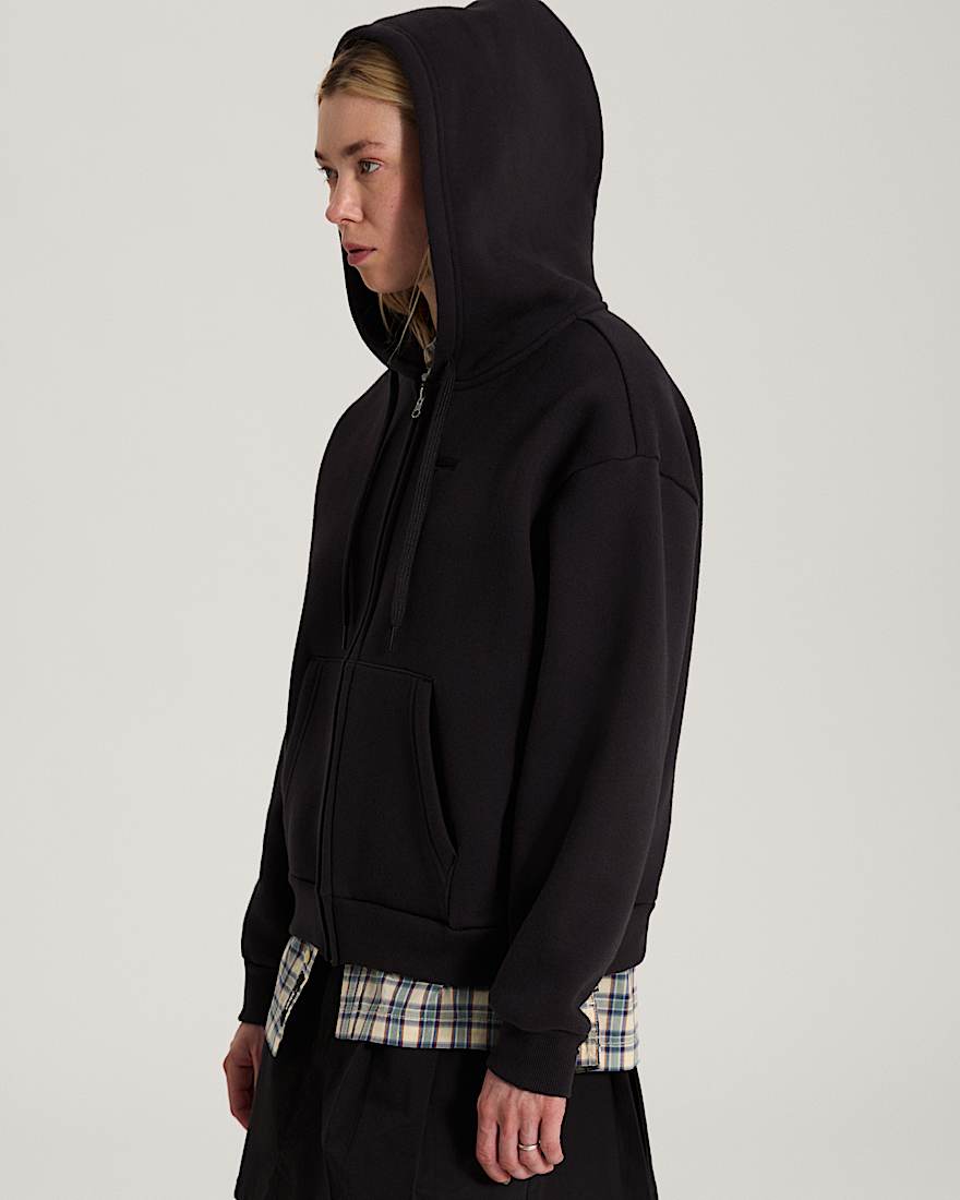 Salton Hoodie mit Reiverschluss VANS Schwarz ALT4