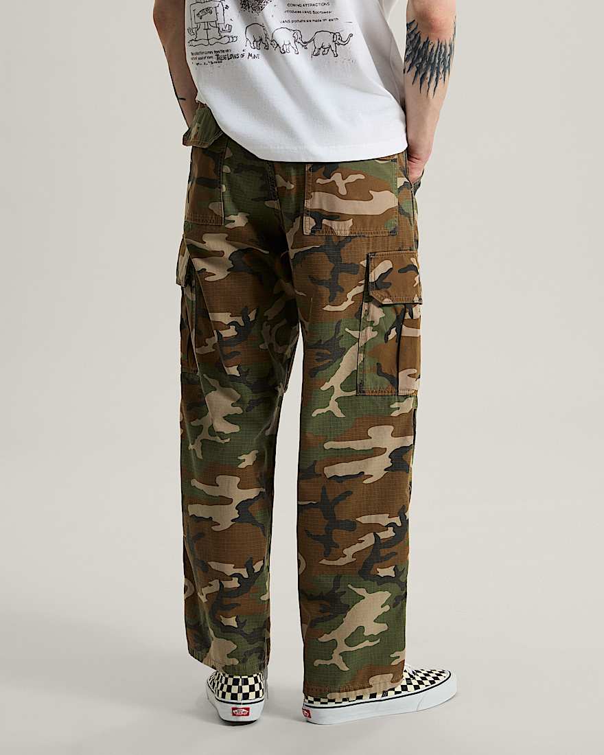 Para Baggy AOP Cargo Pant Aluminum Camo VANS Grn ALT3