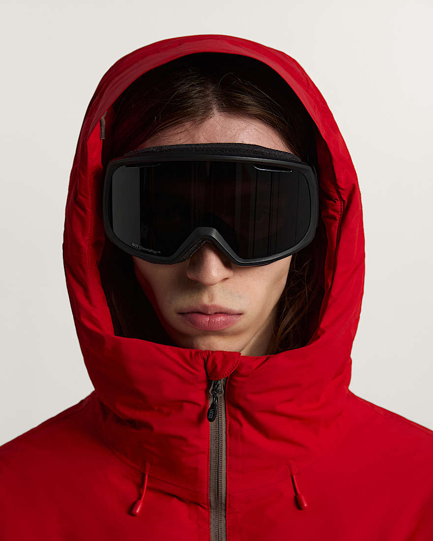 90s Big Block Hooded Puffer Jacke VANS Rot ALT6