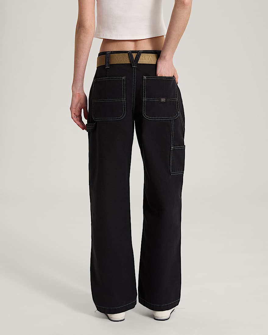 Chore Mid Rise Straight Hose VANS Schwarz ALT3